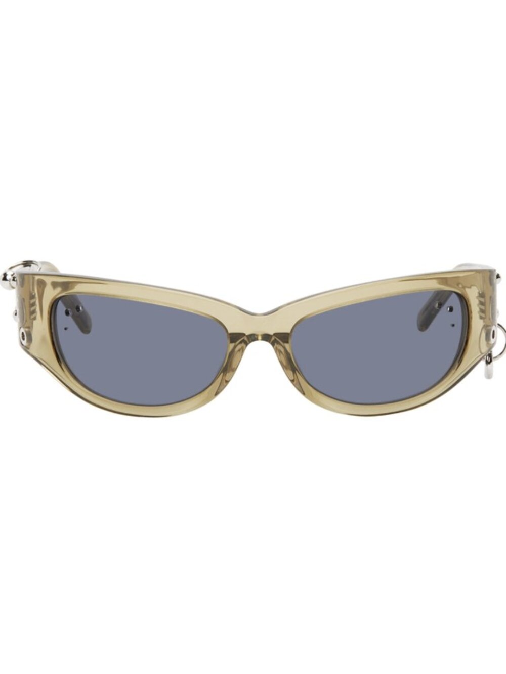 Justine Clenquet SSENSE Exclusive Brown/Tan Clara Sunglasses
